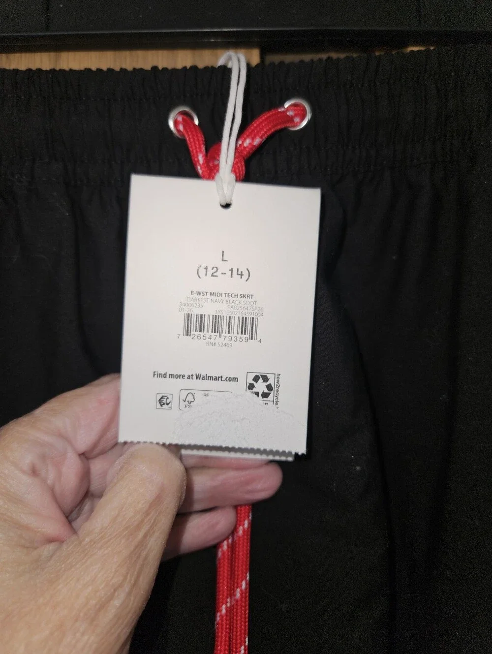 NWT Free Assembly Sz L Tech Midi Skirt - Picture 3 of 3